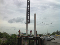 During construction