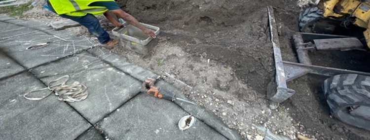Fiber optic pull box installation throughout project limits   March 2024