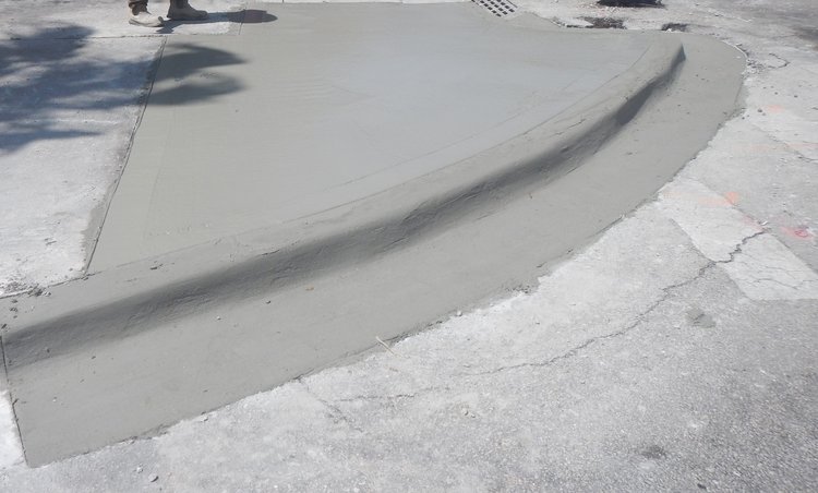 Concrete sidewalk and curb and gutter   June 2024
