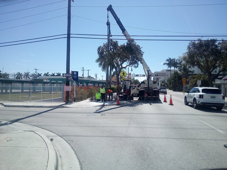 Light pole relocation   July 2024