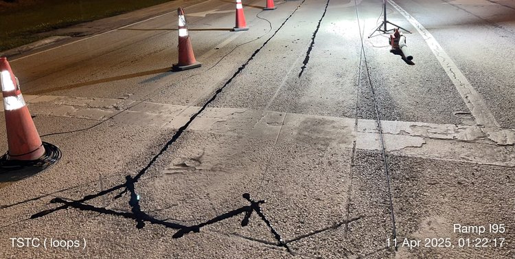 Installation of traffic loops   April 2025
