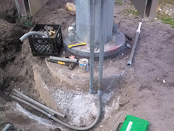 During construction