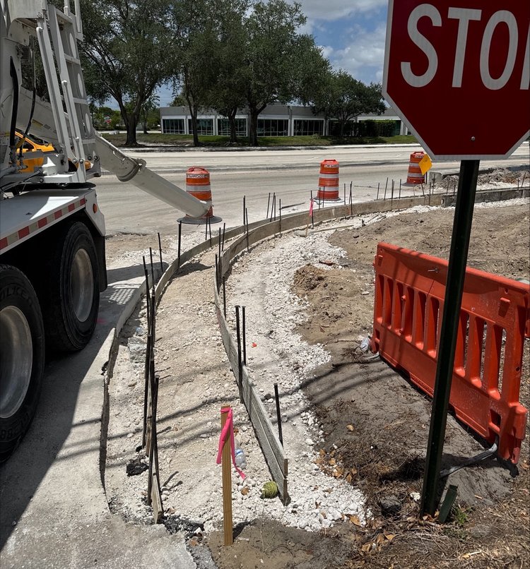 Median concrete pour operations   May 2025