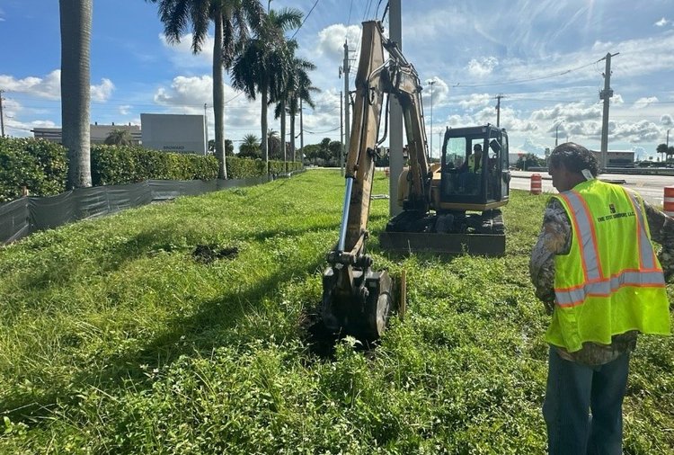Orange Drive Soft Dig for Drainage Work   Oct. 2024