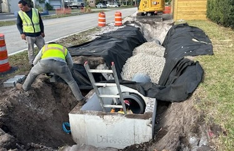 Taft Street Drainage Work   Feb. 2025