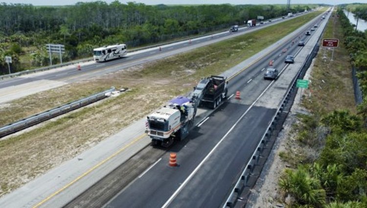 Roadway Milling Operation   April 2025