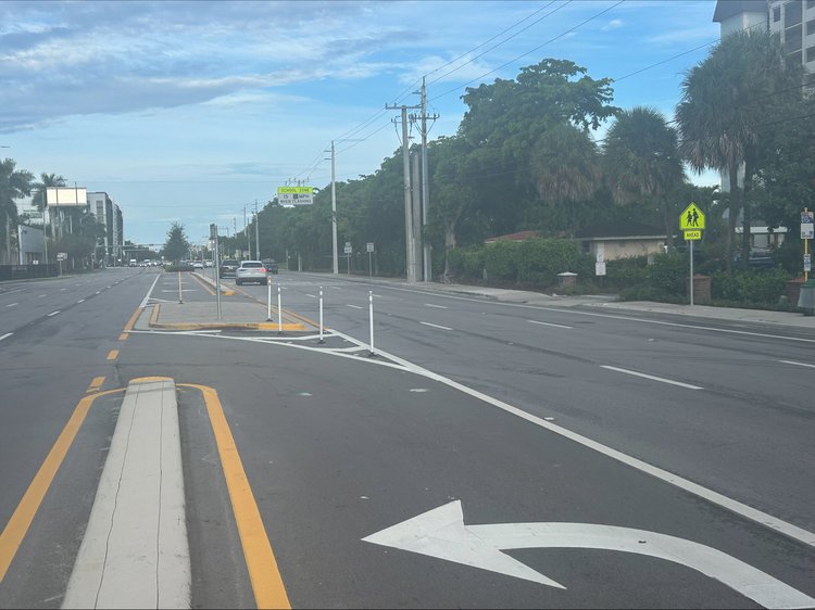 Sample Road   Final Striping. 2025