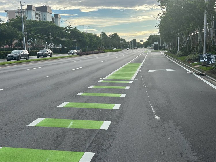 Sample Road   Final Bike Lane. 2025