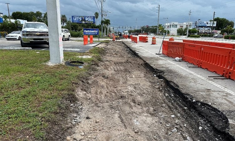 Clearing and Grubbing Along the East Side of Military Trail North of Forest Hill Blvd.   August 2024