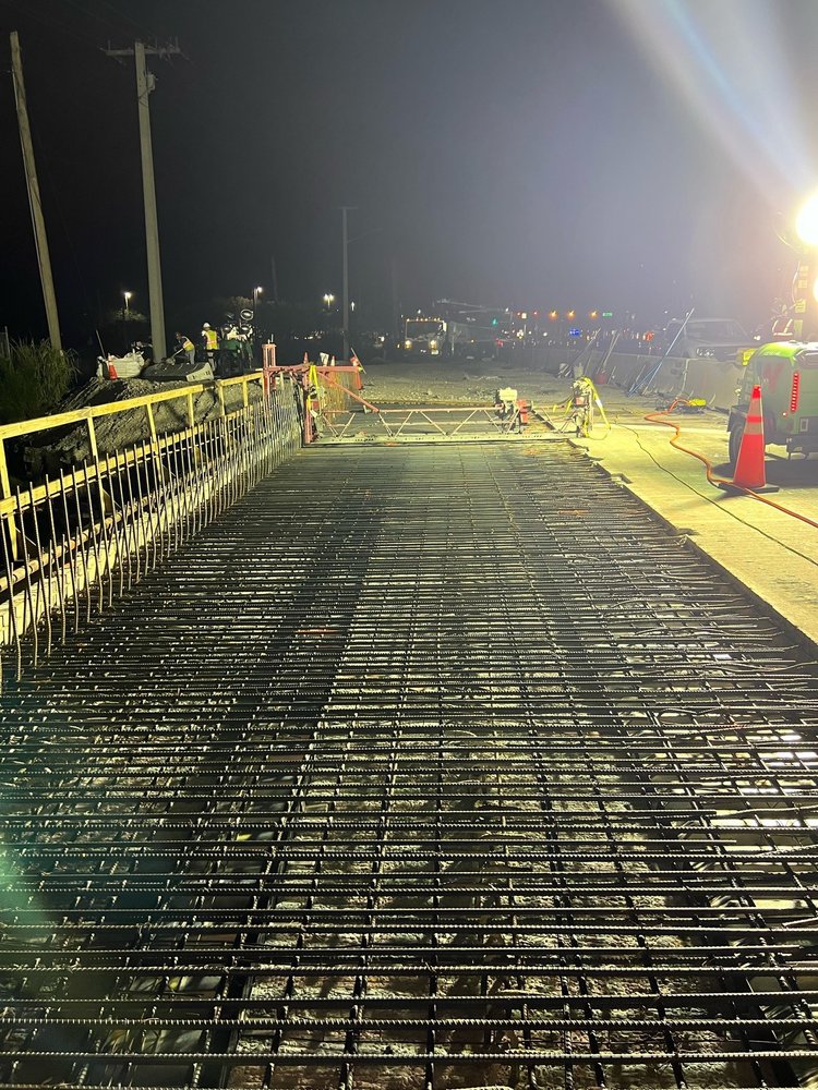 C 18 Canal Bridge_Northside Rebar Install looking east_August 2024
