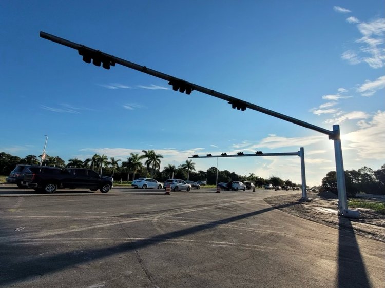 Indiantown Rd. just east of 95_Mast Arm and Signal Installation Ongoing_Sept. 20, 2024