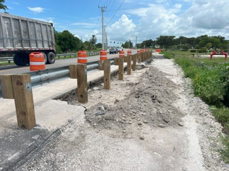 SB SR 715 Encased post for shallow mount conflict with concrete slab July 2024