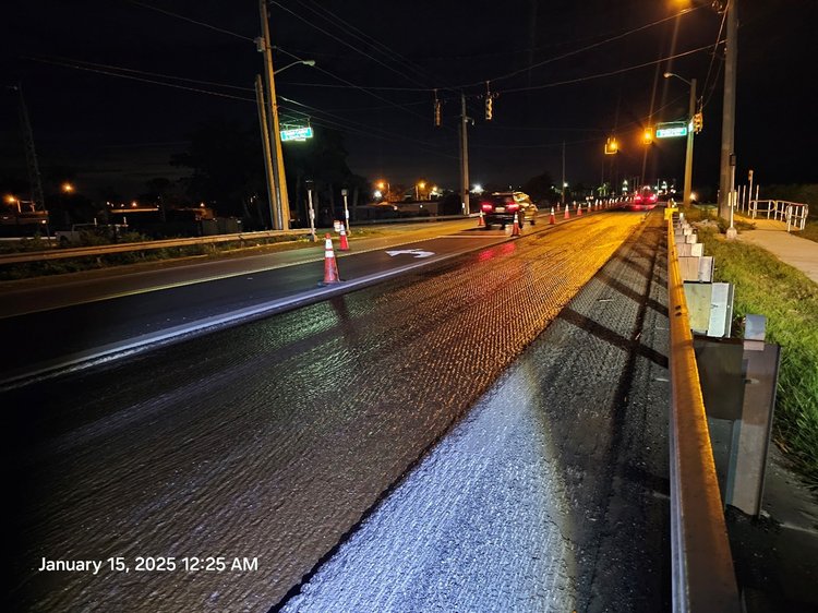 SB SR 715 Mill and Pave of Intersection at Glades Central HS at SR 715   January 2025