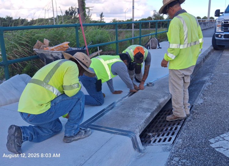 Joints treatment? Okeechobee Bl vd East Bound   August 2025