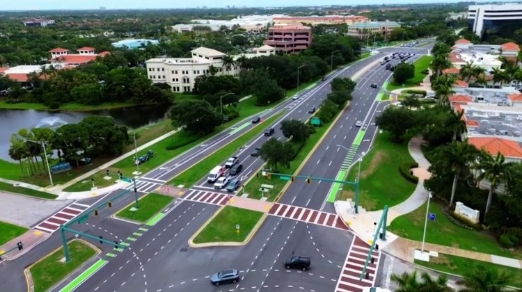 Aerial View of Patterned Pavement Installation   FA Photo   June 2025