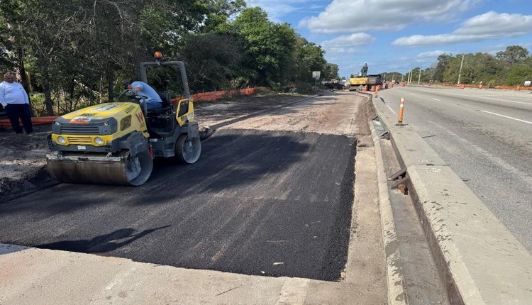 Asphalt restoration a drainage S 26, eastbound right turn lane to Selvitz Road, March, 2025