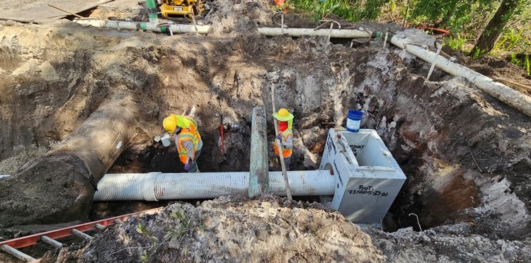 Drainage Structure S 26 at Midway Road, March 2025