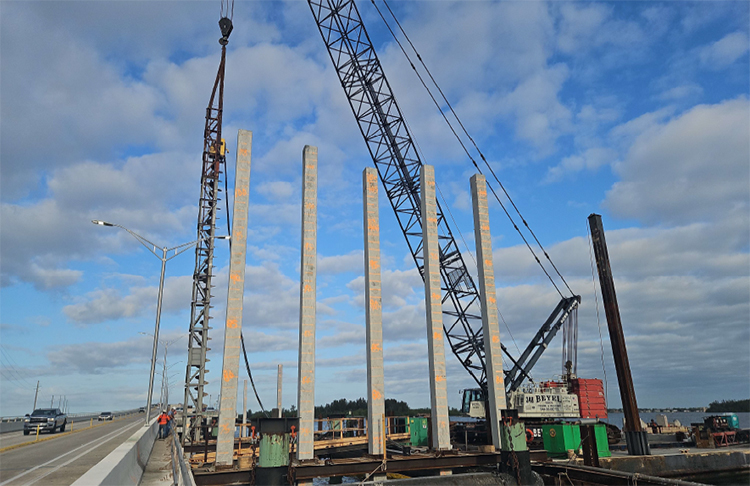 Performing for Piling installation, Apr. 2024