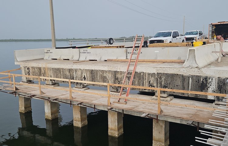 Preparation of Bent 56 Pedestal reconstruction, June 2025