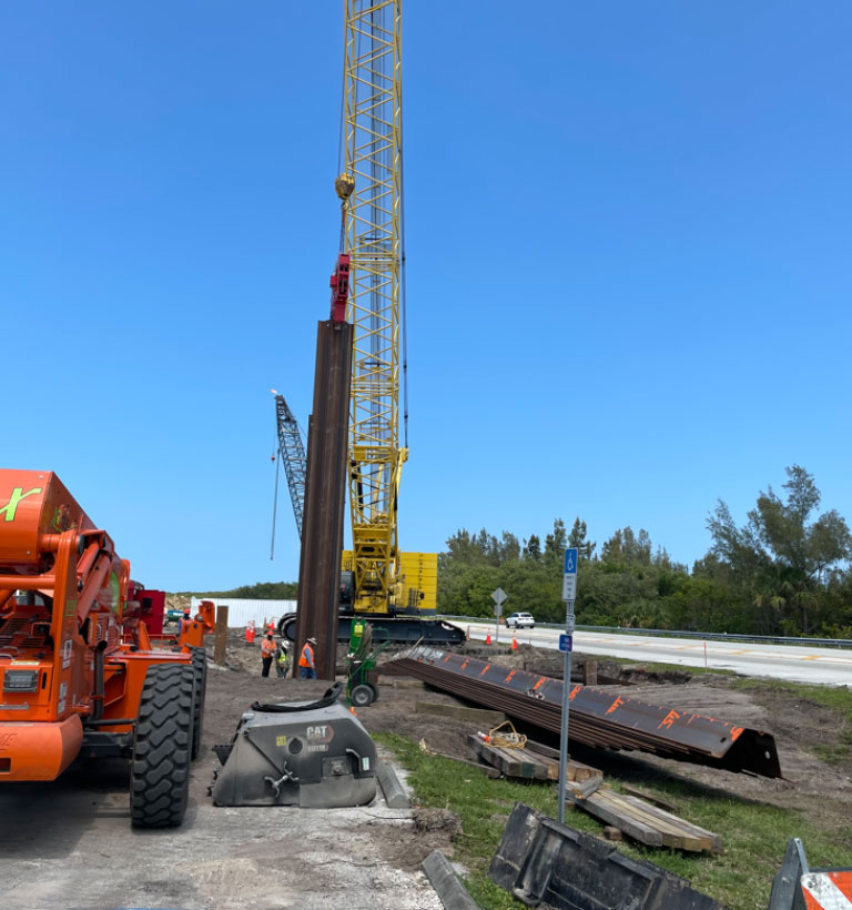 Coffercell installation for Pier 23, May 2023