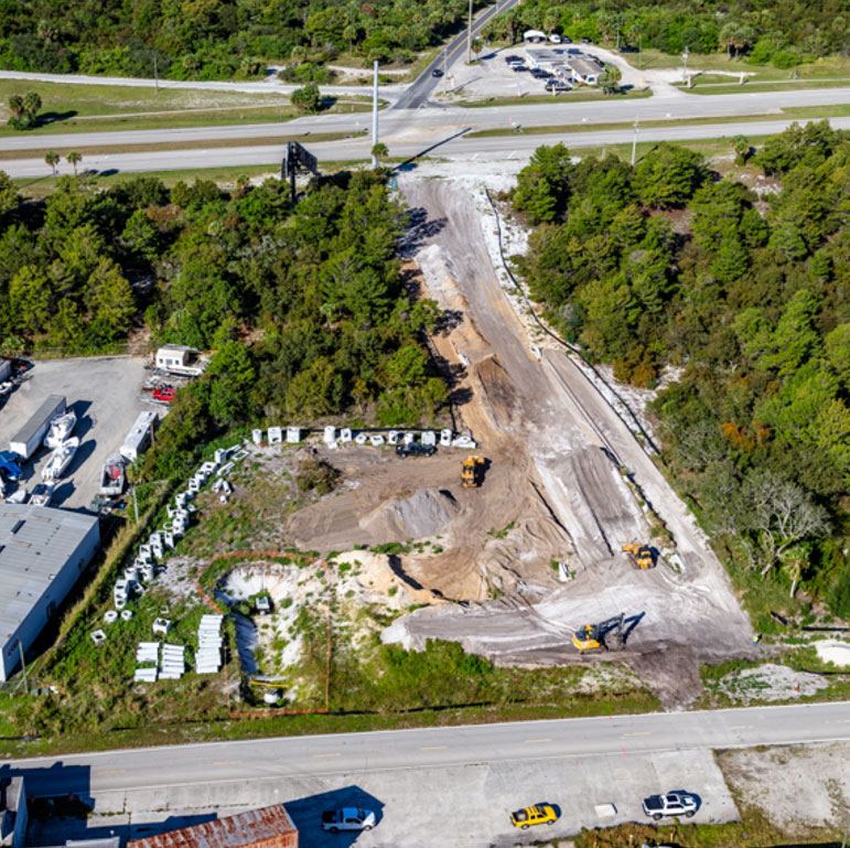 New Juanita Ave roadway construction, Oct. 2023