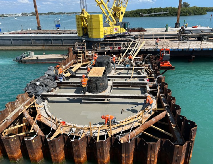 Main Bridge pier 19 footing, June 2024